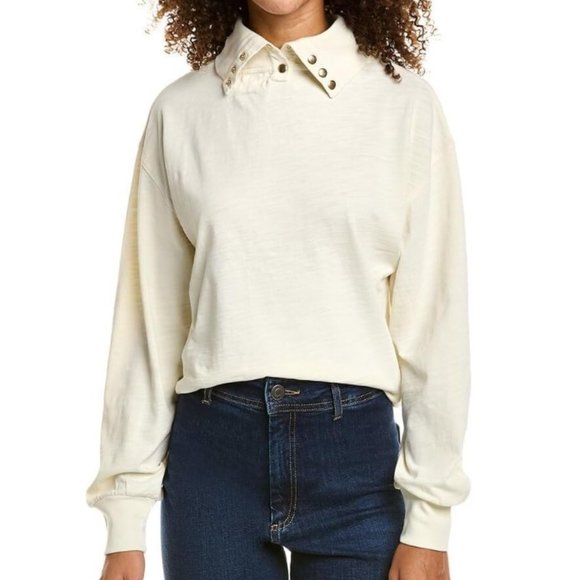 Nation Ltd Diana Turtleneck Tee in Off-White - Picture 1 of 13